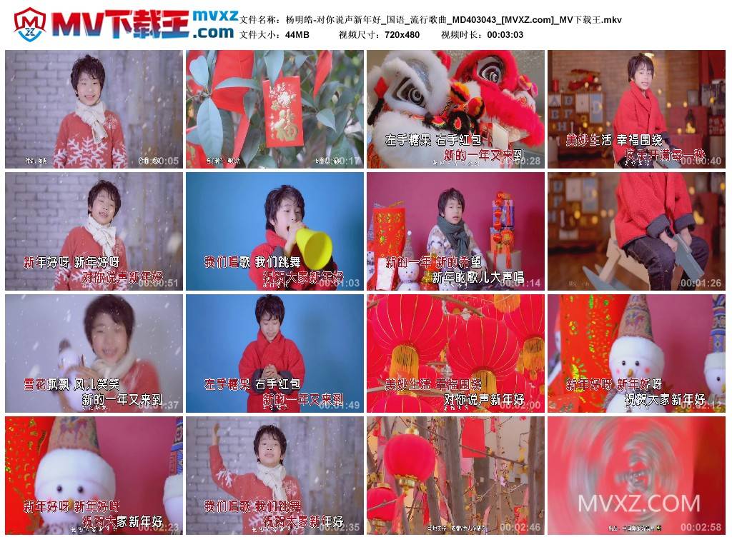 杨明皓-对你说声新年好_国语_流行歌曲_MD403043